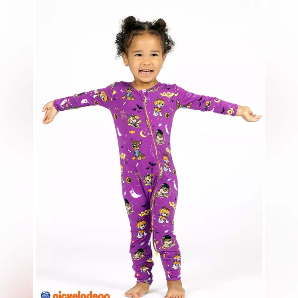 Bellabu Bear Purple Onesie with Yellow Accents 3-6 months paw patrol